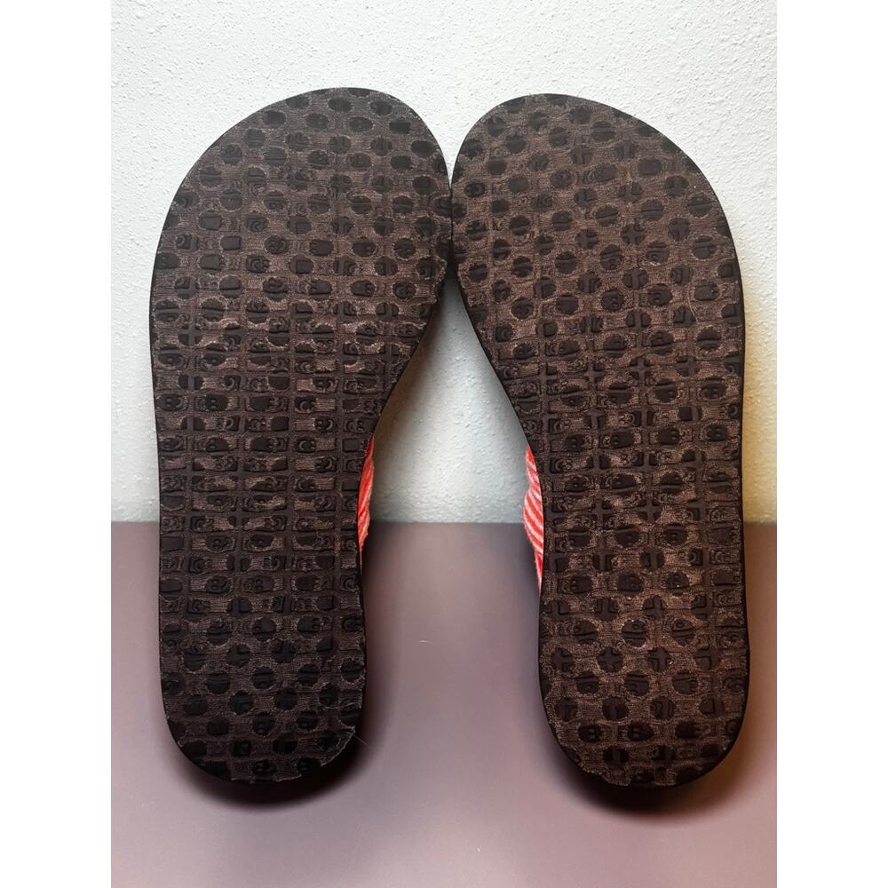 Sanuk Sandals Womens Size 7 Casual Yoga Sling 2 Comfort Pink Orange Fabric - Picture 7 of 7